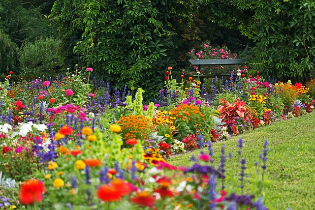 A serene garden retreat.